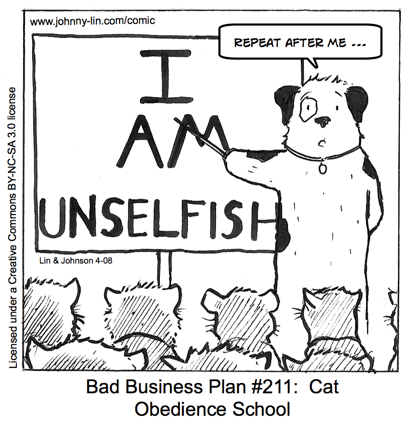 Unselfish Cat Comic