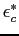 $\epsilon^\ast_c$