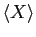 $\langle X \rangle$